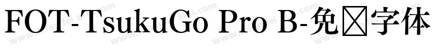 FOT-TsukuGo Pro B字体转换